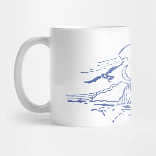 Whale and Albatross Art from the book, She Blows, and Sparm at That! Mug